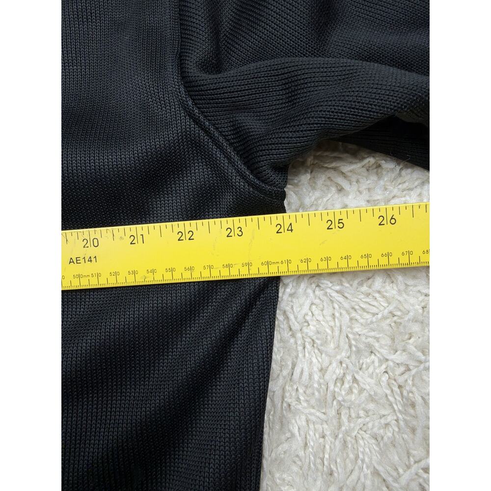 New Balance Fleece Lined Hoodie Jacket Mens XL Black Blue Full Zip Sweater Knit - Picture 10 of 10